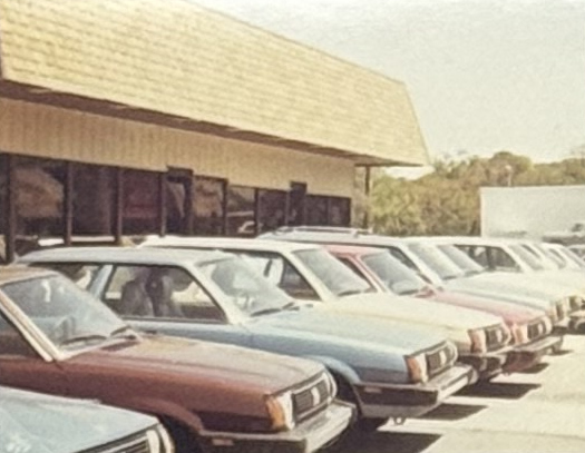 The Subaru dealership in the 1980s, from the Moyer family archive